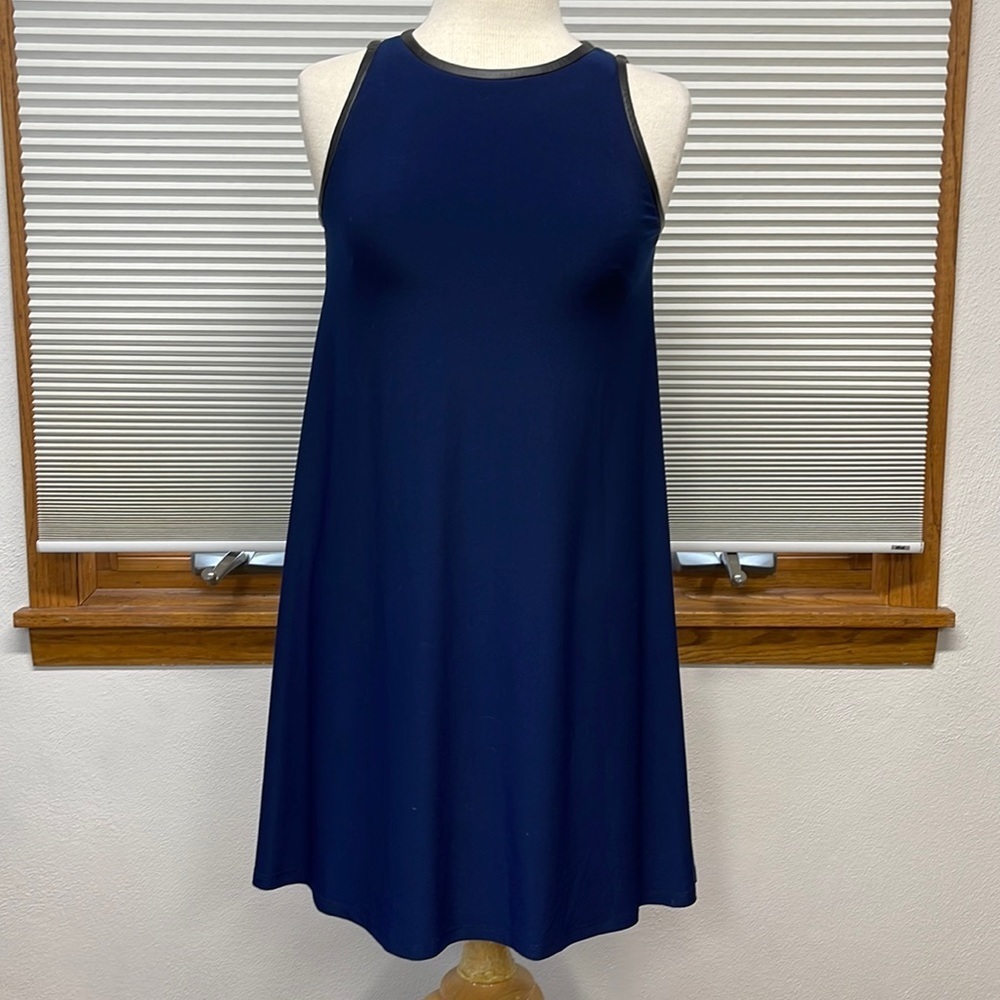 Lauren Ralph Lauren Blue Sleeveless Swing Dress Size 2